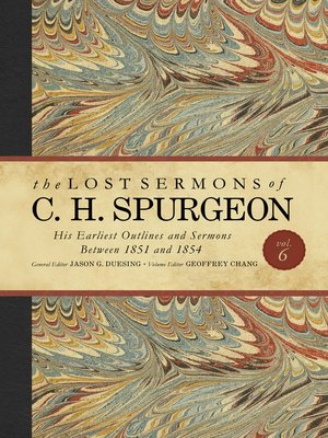 cover image of The Lost Sermons of C. H. Spurgeon Volume VI